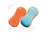 J035206Y Microfiber Wash Sponge with One Side Bug Removing